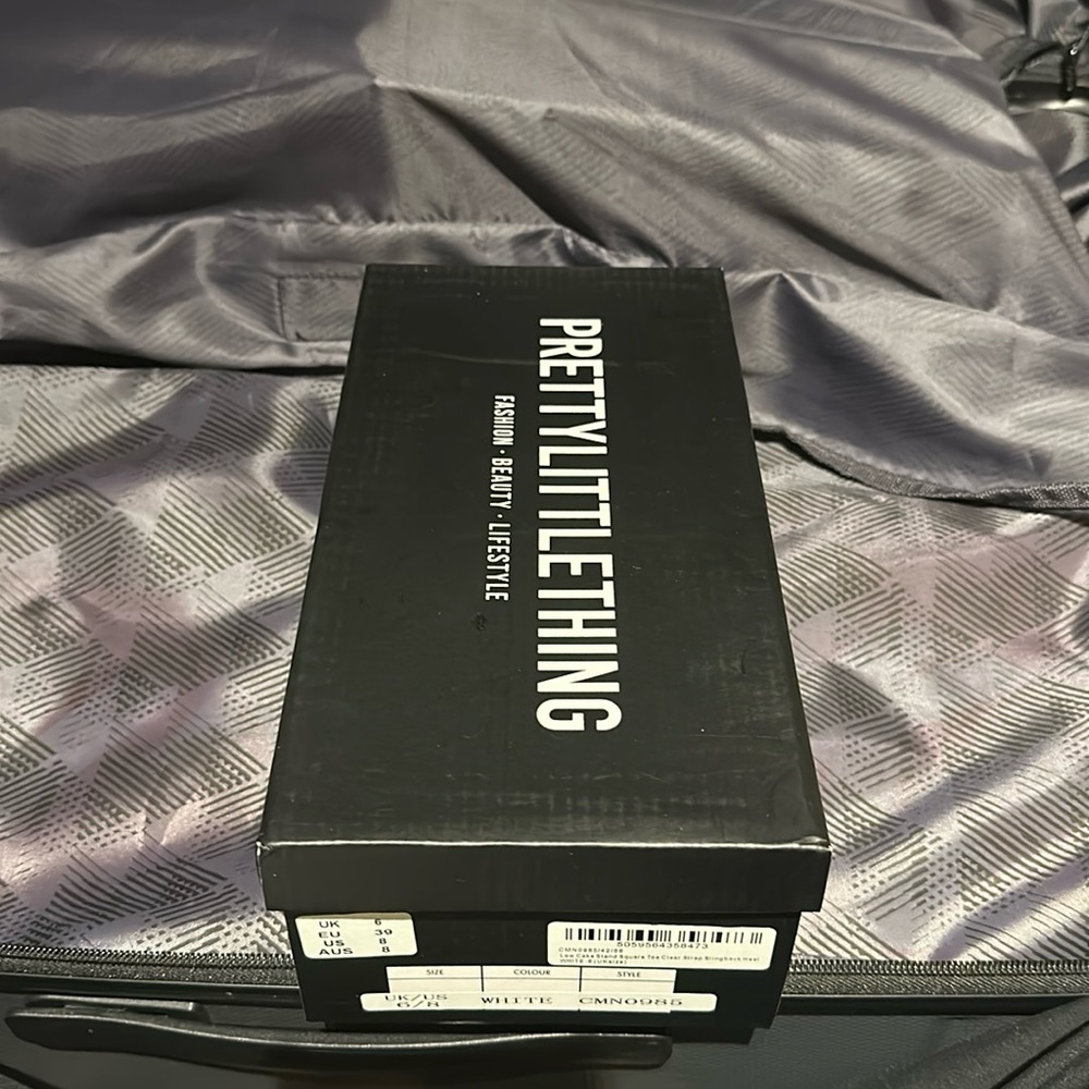 White Heels W Size 8
